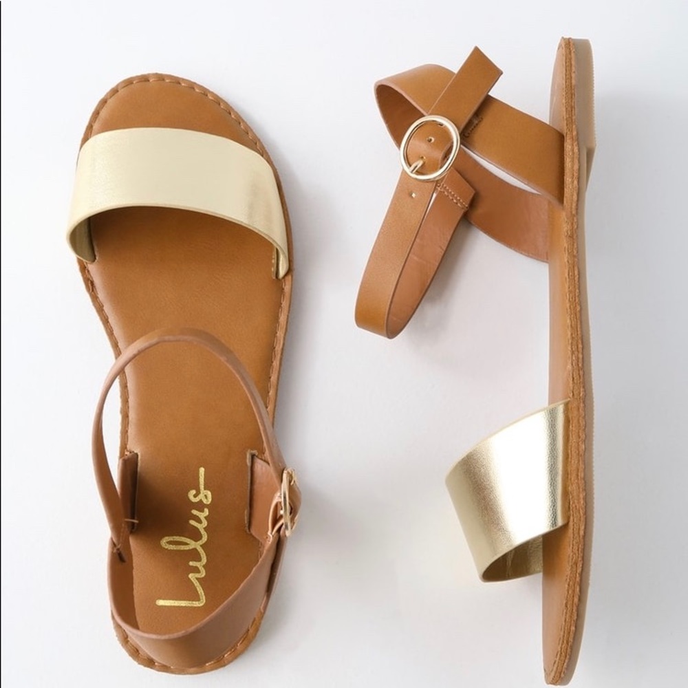 Brand New Gold Women’s Sandals 8